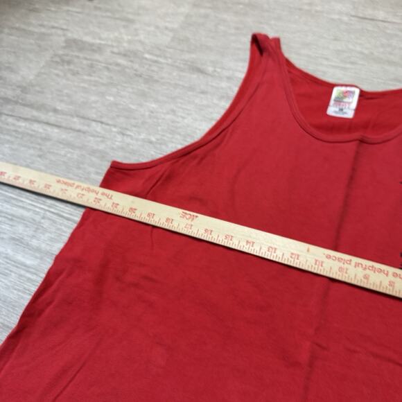 Vintage 90s Dragon Boat Shirt Portland Dragon Sports Red Tank Tee Men XL Hampton - Picture 7 of 7